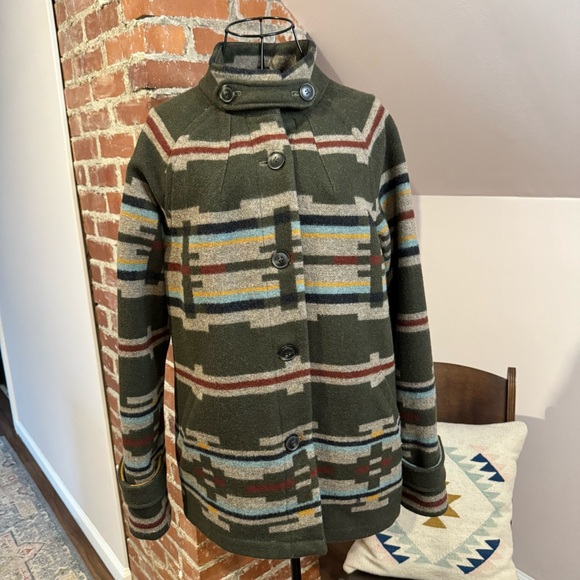 Pendleton Jackets & Blazers - Pendleton Women’s Wool Blend Tobbogan Coat Size Large NWT